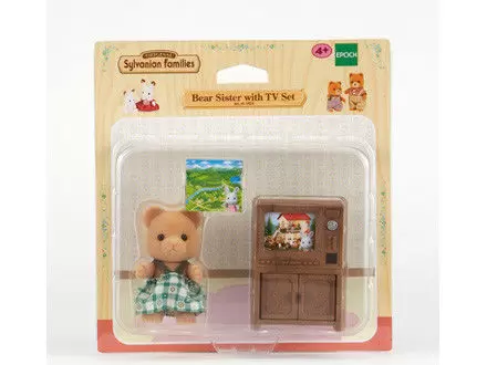 Sylvanian Families (Europe) - Bear Sister With Television