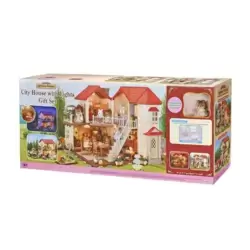 Beechwood Hall / City House With Light Gift Set With Sister Squirrel