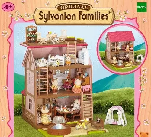Sylvanian Families (Europe) - Two Storey House With Courtyard and Fountain