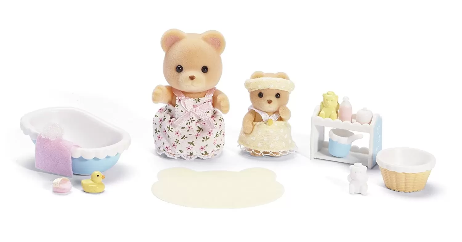Calico Critters (USA, Canada) - Melissa and Melody Bath Time Set