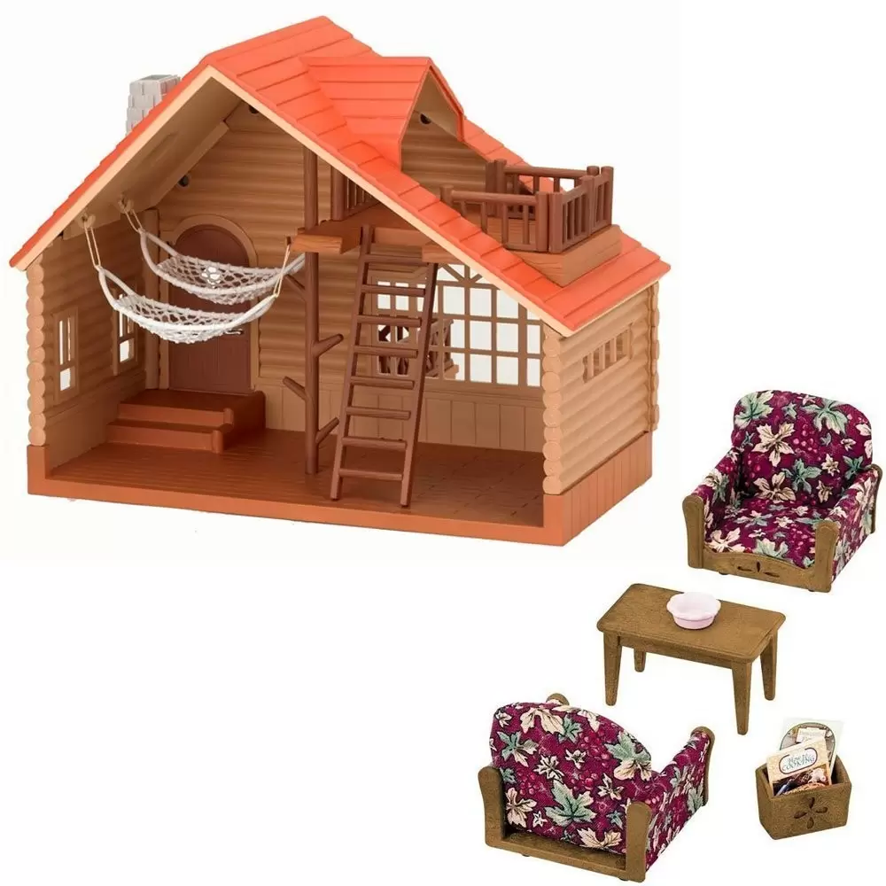 Sylvanian Families (Europe) - Log Cabin Gift Set Girl Chocolate Rabbit (B)