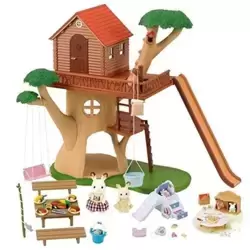 Treehouse Gift Set With Chocolate Rabbit Sister et Chocolate Rabbit Baby