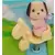 Calico Critters (USA, Canada) - Critters in Mini Carry Cases - Beagle on Spring Horse