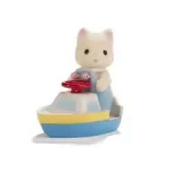 Critters in Mini Carry Cases - Cat and Toy Boat
