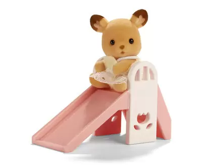 Calico Critters (USA, Canada) - Critters in Mini Carry Cases - Deer on Slide