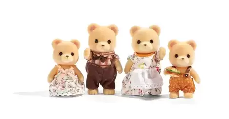 Calico critters brown on sale bear family