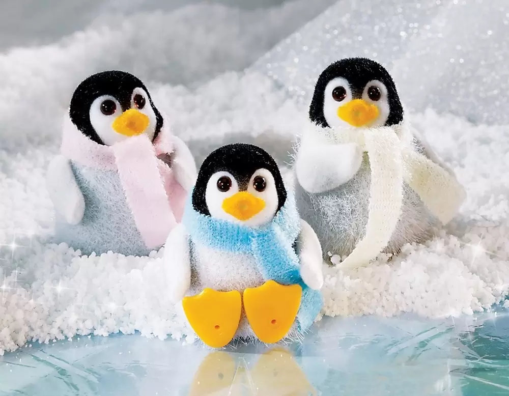 Calico Critters (USA, Canada) - Fuzzy Penguin Triplets