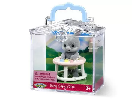 Calico Critters (USA, Canada) - Critters in Mini Carry Cases - Bunny And Baby Walker