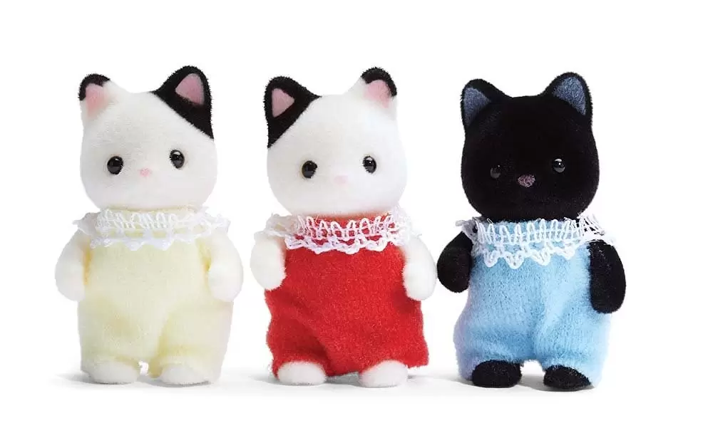 Calico Critters (USA, Canada) - Tuxedo Cat Triplets