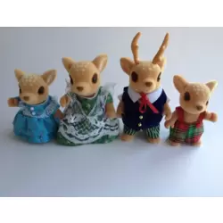 Moss Reindeer Family