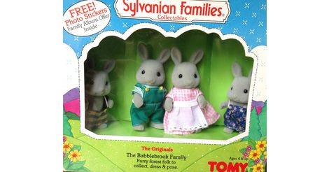 sylvanian families grey rabbit family