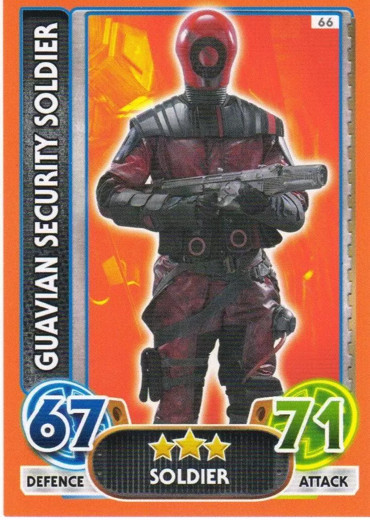 Star Wars Force Attax Extra - Guavian Security Soldier