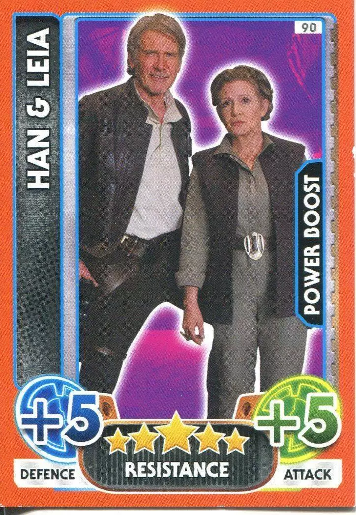 Star Wars Force Attax Extra - Han & Leia