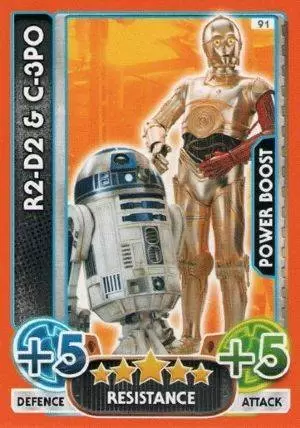 Star Wars Force Attax Extra - R2-D2 & C-3PO