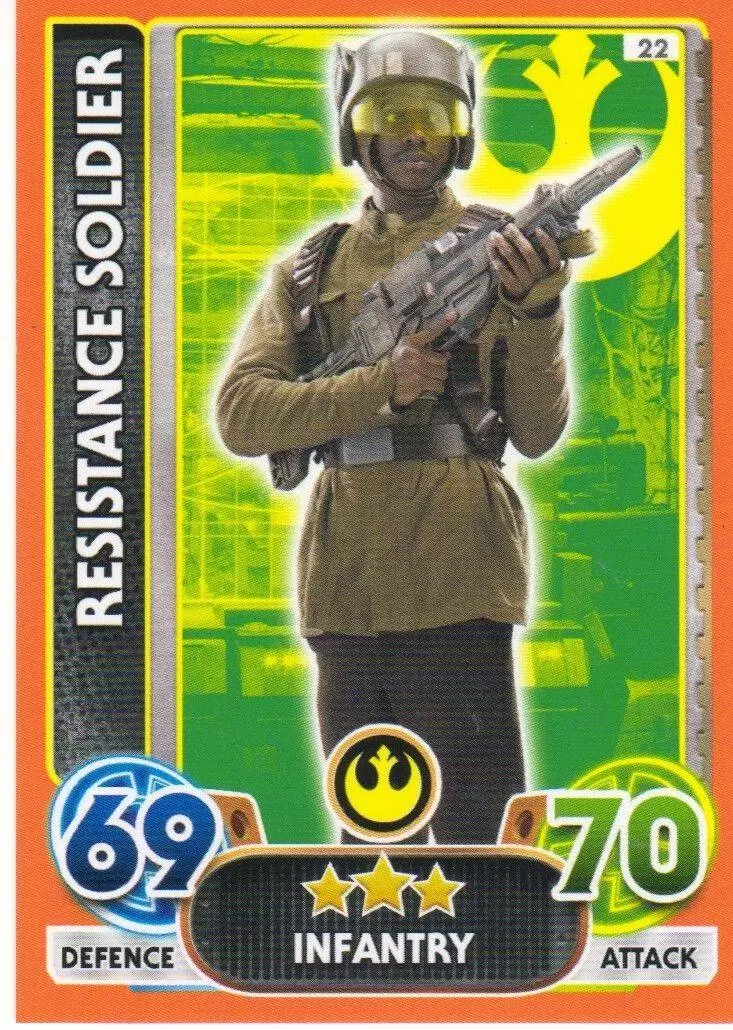 Star Wars Force Attax Extra - Resistance Soldier