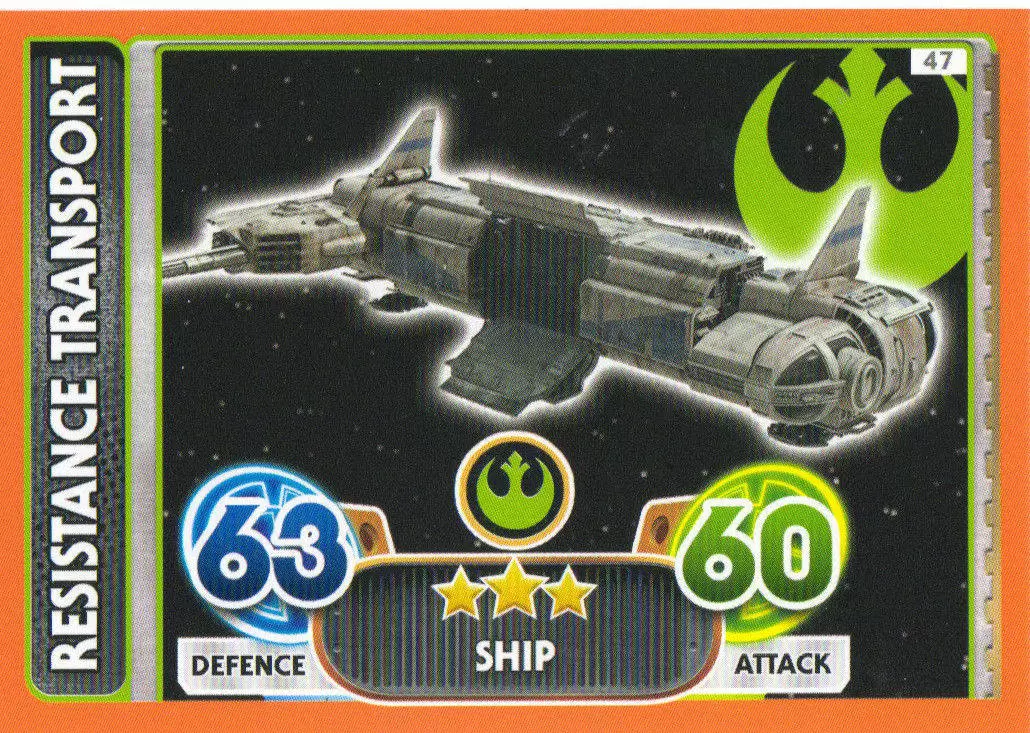 Star Wars Force Attax Extra - Resistance Transport