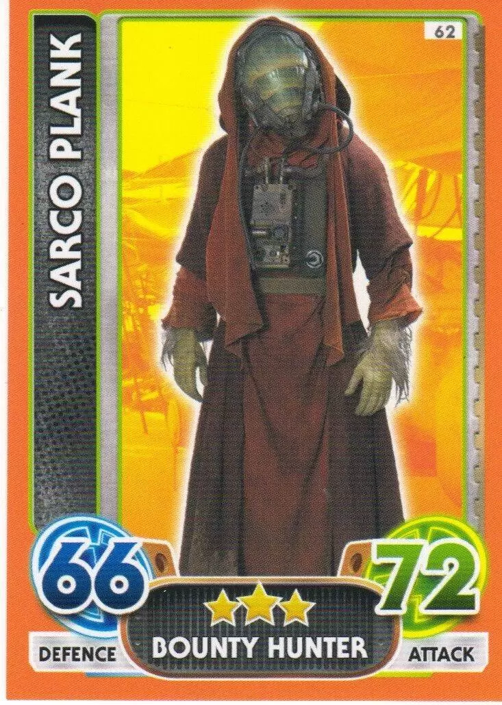 Star Wars Force Attax Extra - Sarco Plank