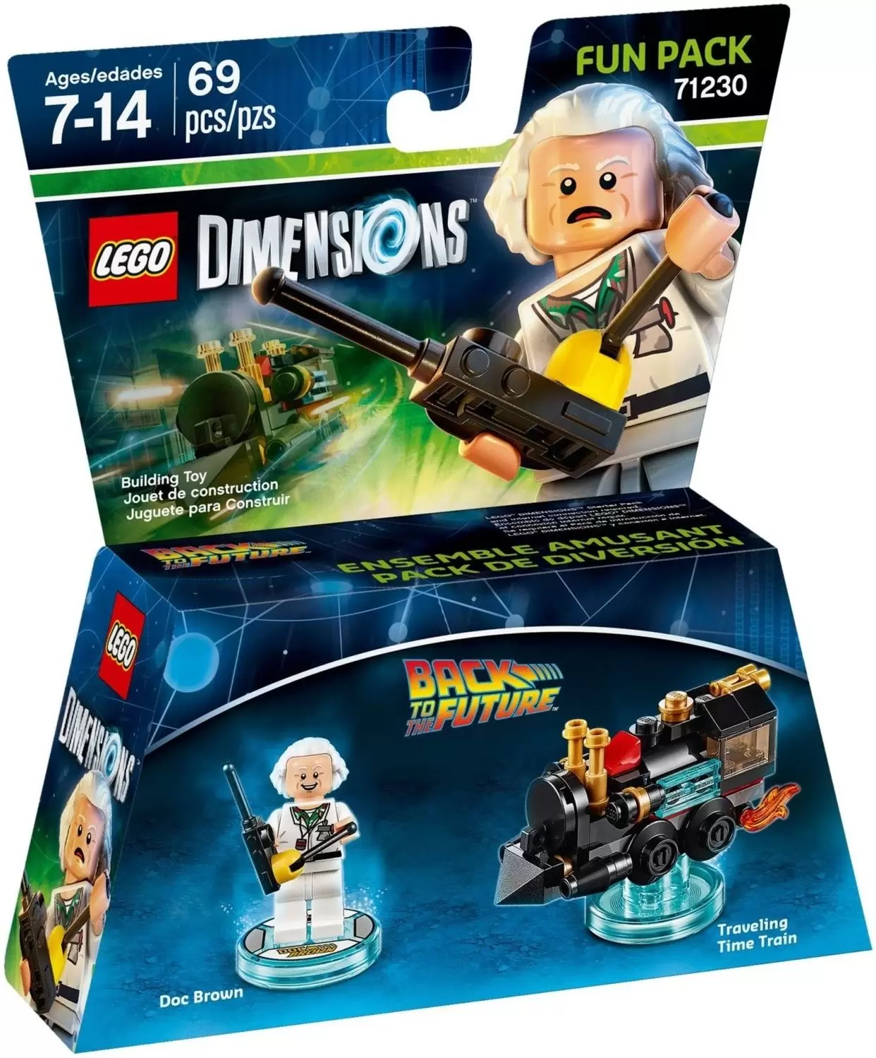  LEGO Minifigure - Back to The Future - DOC Brown : Toys & Games