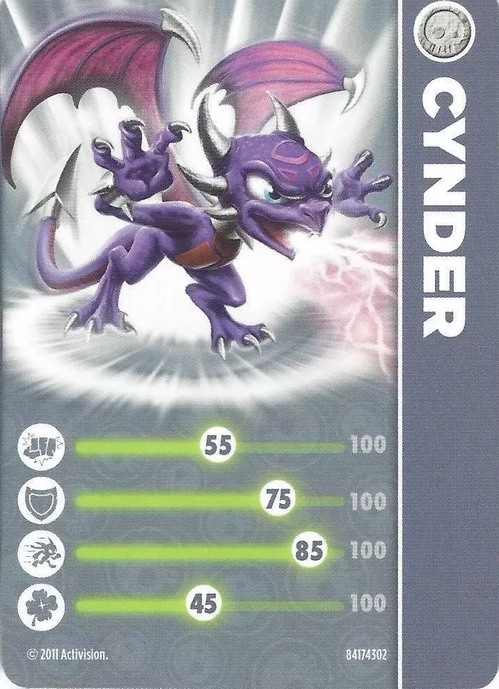 Cartes Skylanders Spyro\'s Adventure - Cynder