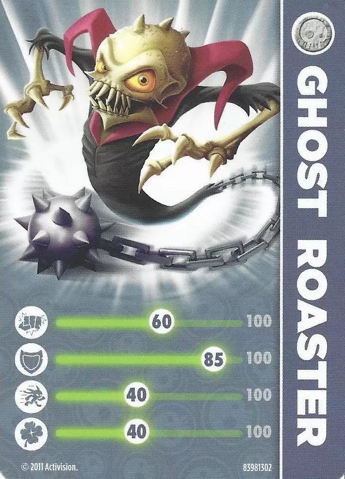 Skylanders Spyro\'s Adventures Cards - Ghost Roaster
