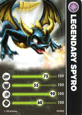 Skylanders Spyro\'s Adventures Cards - Legendary Spyro