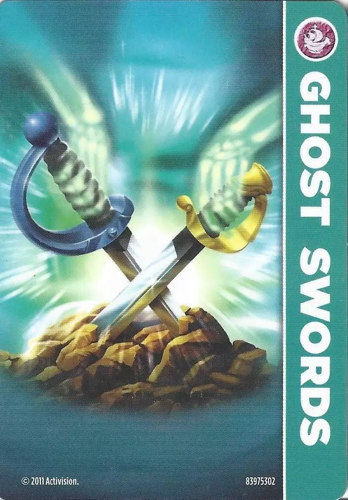 Skylanders Spyro\'s Adventures Cards - Pirate Ghost Swords