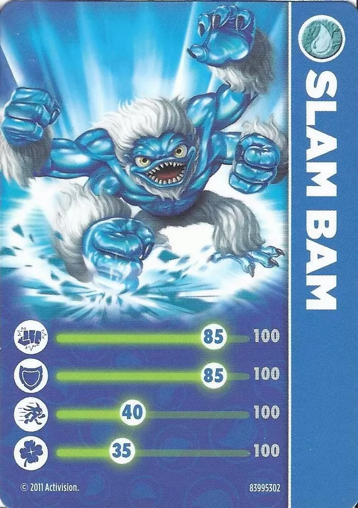 Skylanders Spyro\'s Adventures Cards - Slam Bam