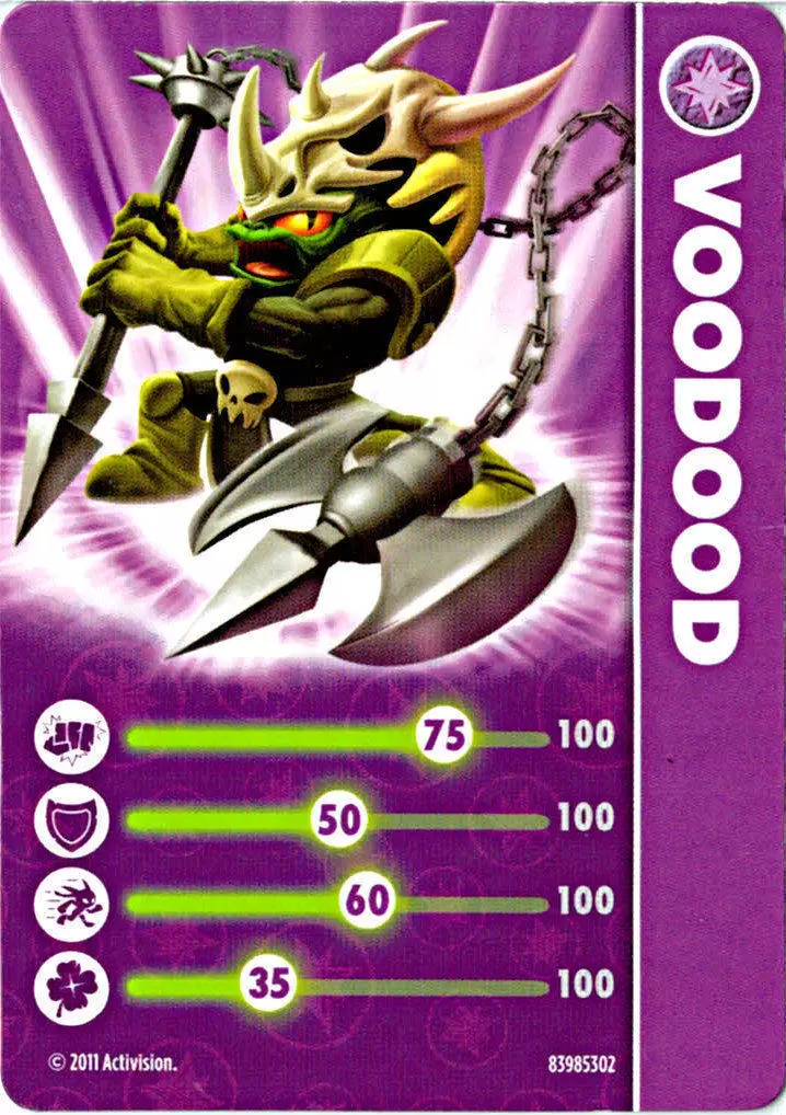 Skylanders Spyro\'s Adventures Cards - Voodood