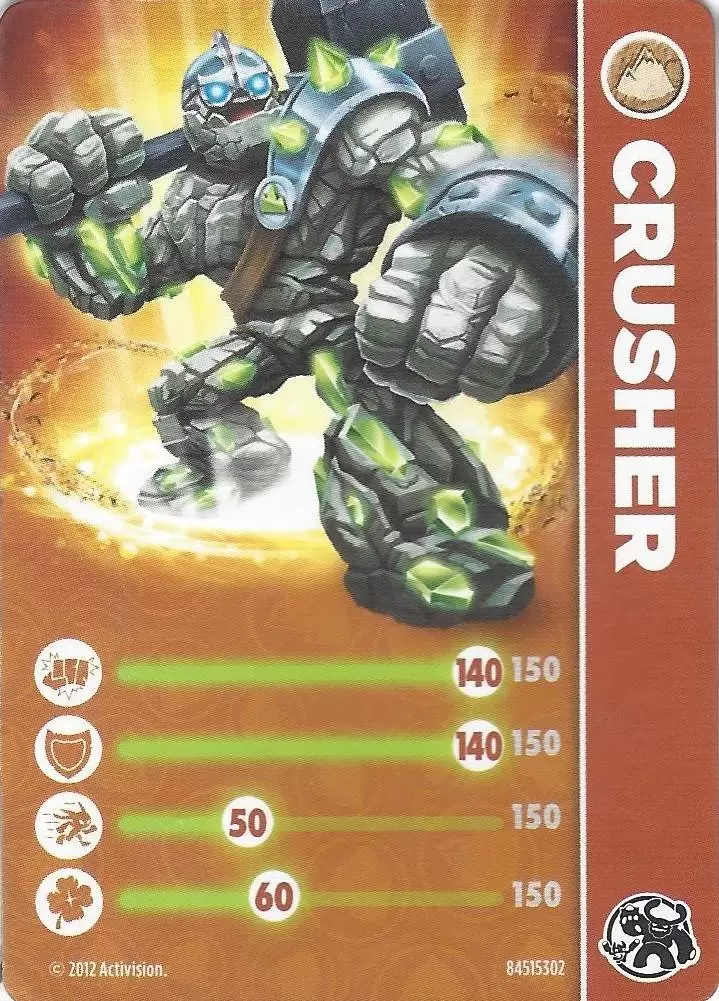 Cartes Skylanders Giants - Crusher