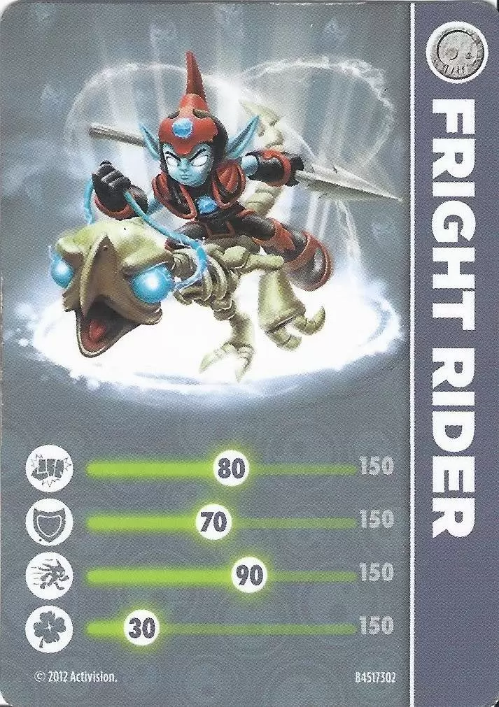 Cartes Skylanders Giants - Fright Rider