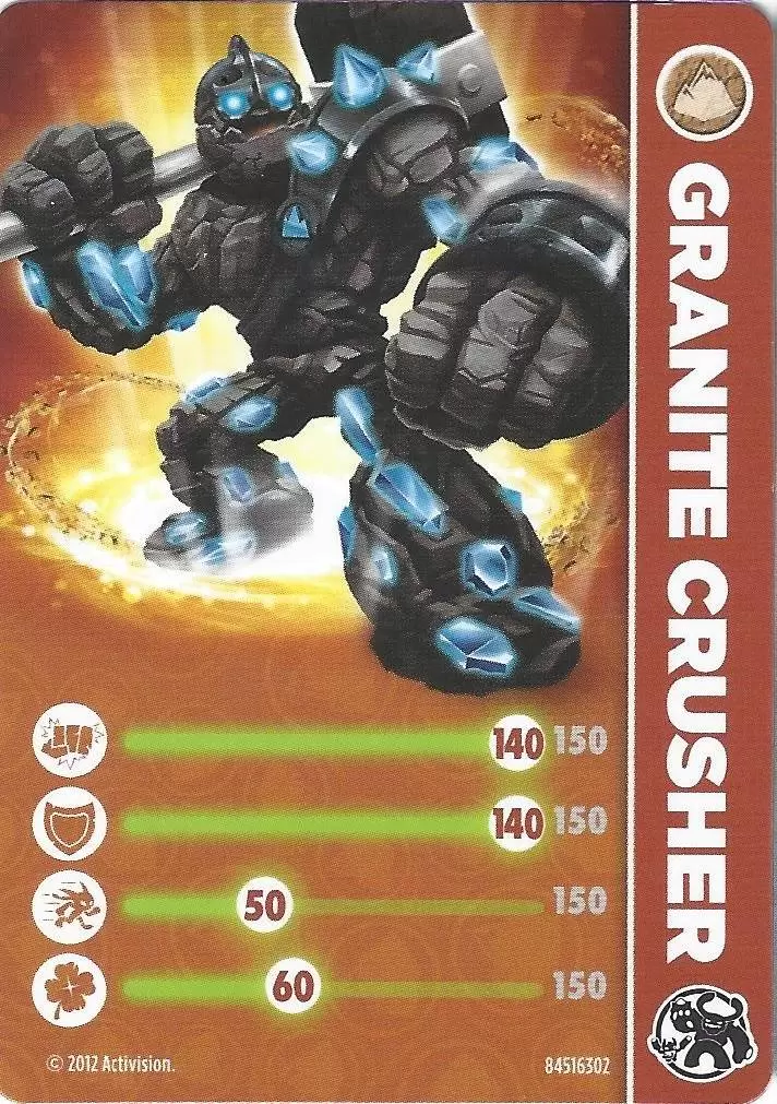 Skylanders Giants Cards - Granite Crusher
