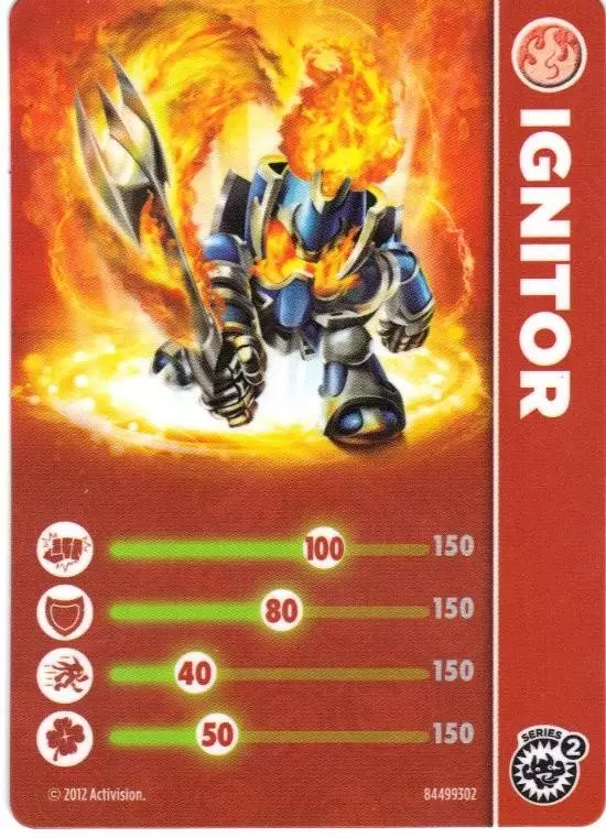 Skylanders Giants Cards - Série 2 Ignitor