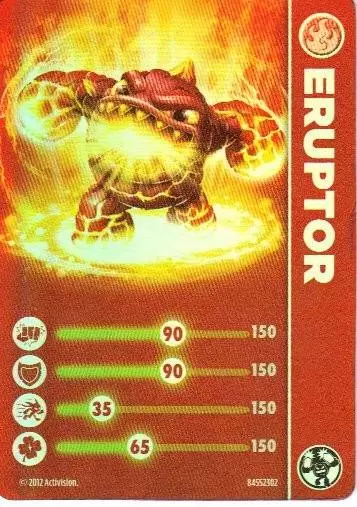 Skylanders Giants Cards - Lightcore Eruptor