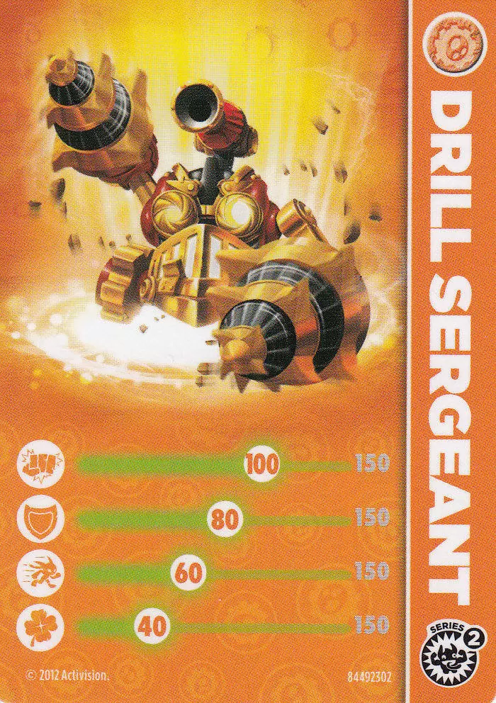 Skylanders Giants Cards - Série 2 Drill Sergeant