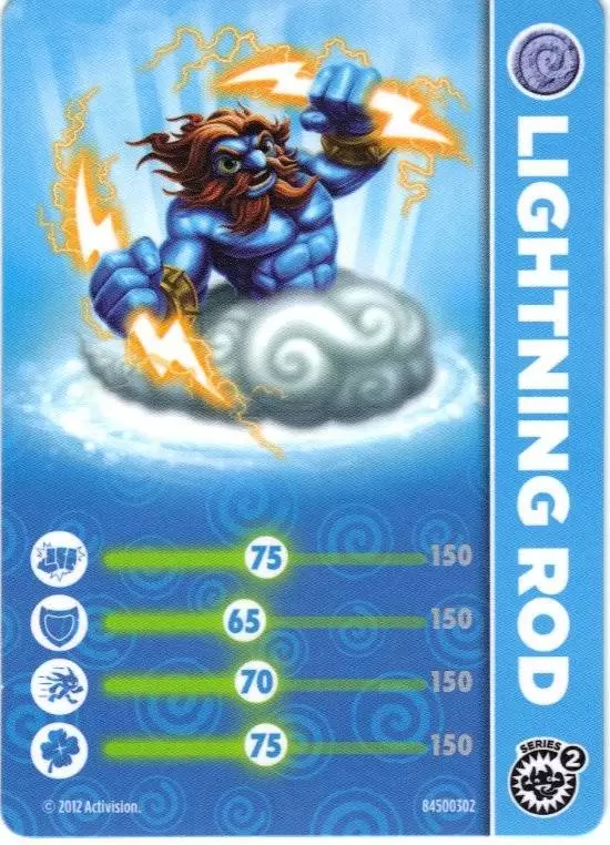 Skylanders Giants Cards - Série 2 Lightning Rod