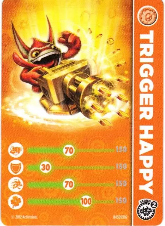 Cartes Skylanders Giants - Trigger Happy