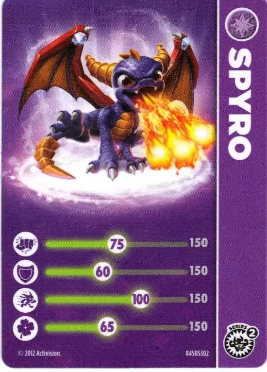Cartes Skylanders Giants - Spyro