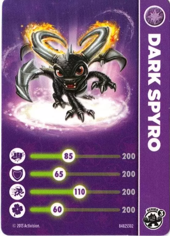 Skylanders Swap-Force Cards - Dark Edition Spyro