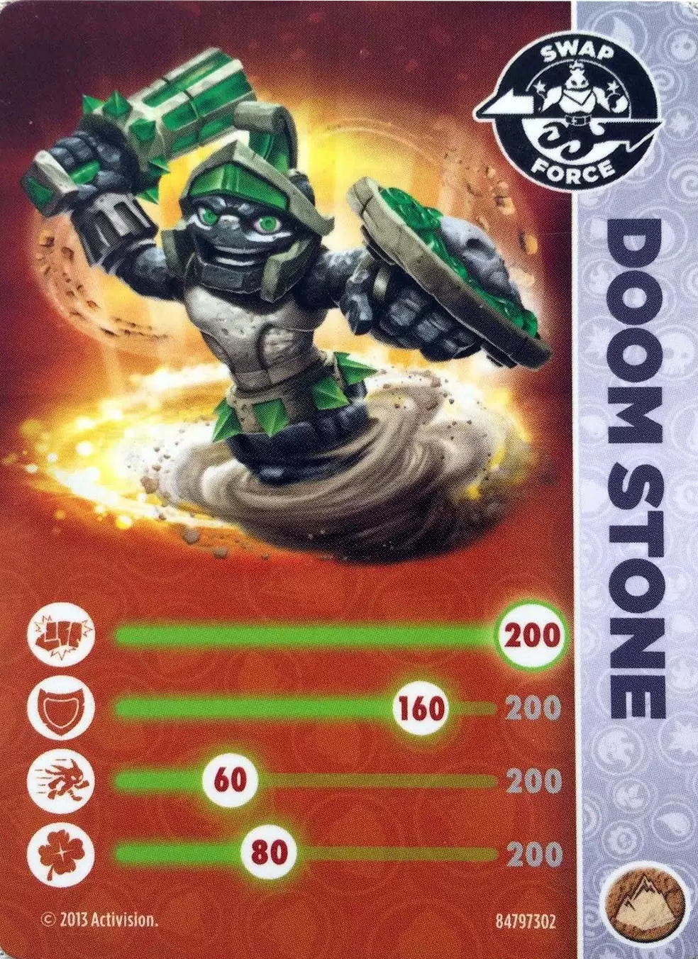 Skylanders Swap-Force Cards - Doom Stone