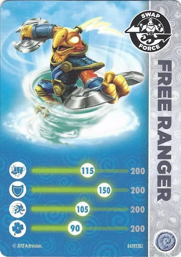 Cartes Skylanders Swap-Force - Free Ranger