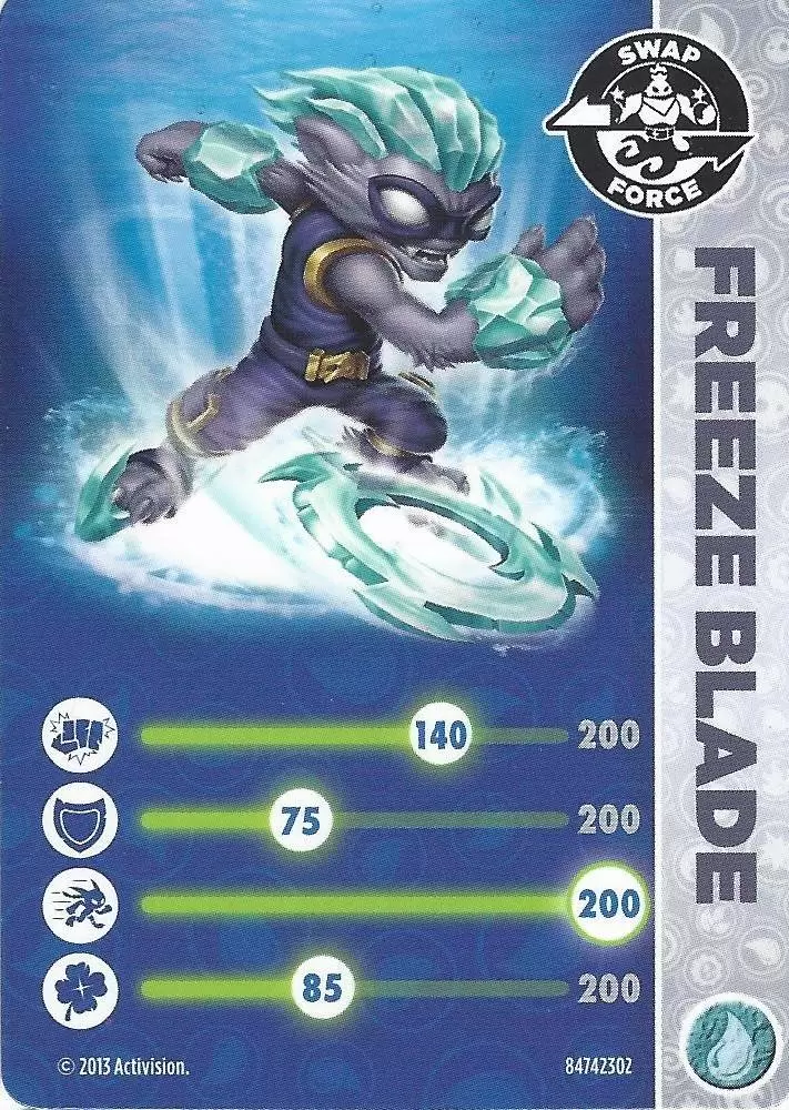 Cartes Skylanders Swap-Force - Freeze Blade