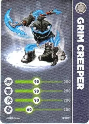 Skylanders Swap-Force Cards - Grim Creeper