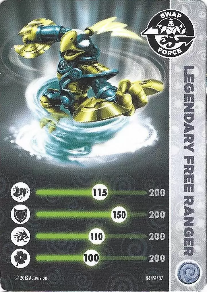Skylanders Swap-Force Cards - Legendary Free Ranger