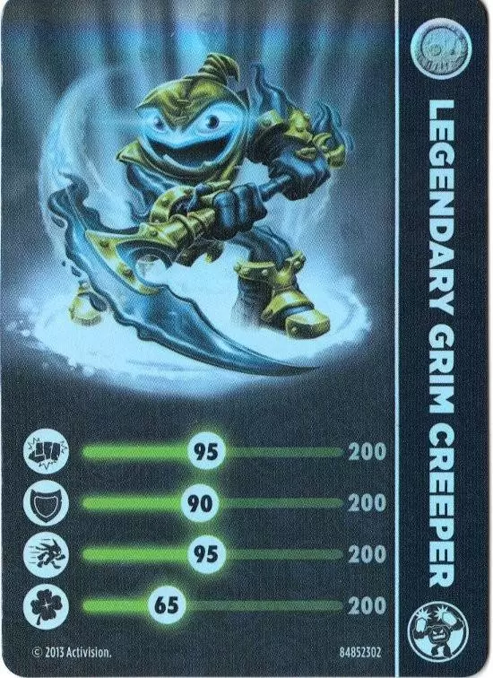 Skylanders Swap-Force Cards - Legendary Grim Creeper