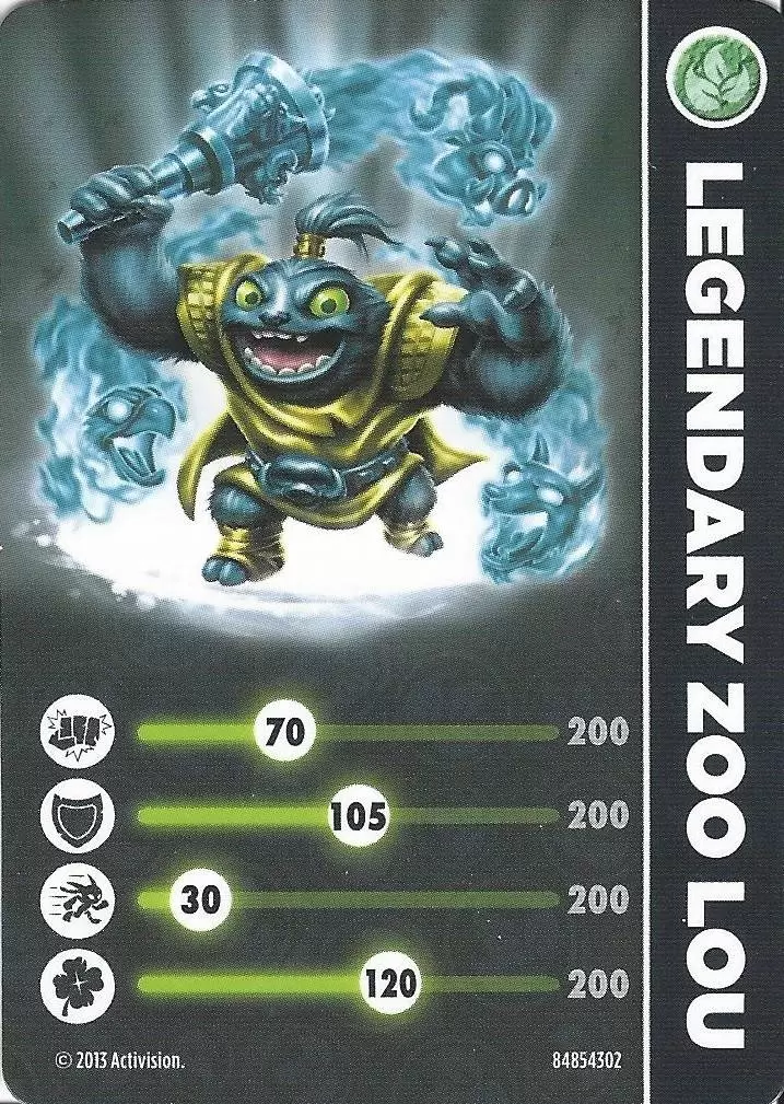 Skylanders Swap-Force Cards - Legendary Zoo Lou