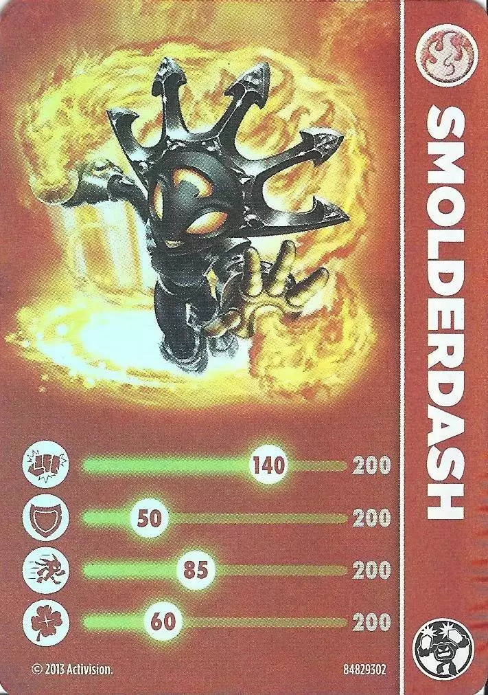 Skylanders Swap-Force Cards - Lightcore Smolderdash
