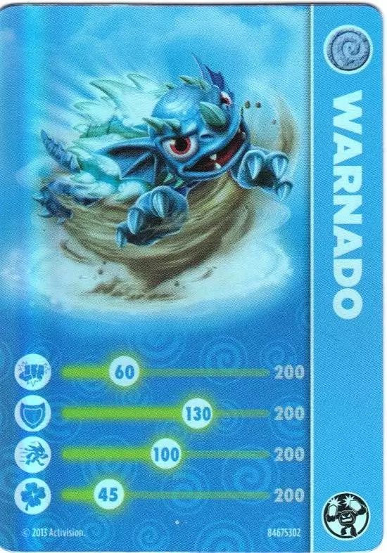 Skylanders Swap-Force Cards - Lightcore Warnado