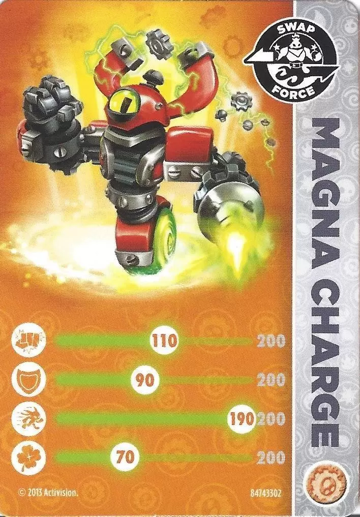 Skylanders Swap-Force Cards - Magna Charge