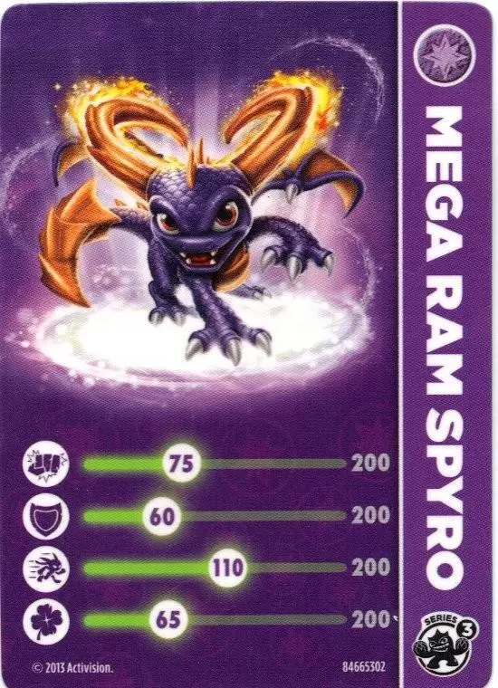 Cartes Skylanders Swap-Force - Méga Ram Spyro