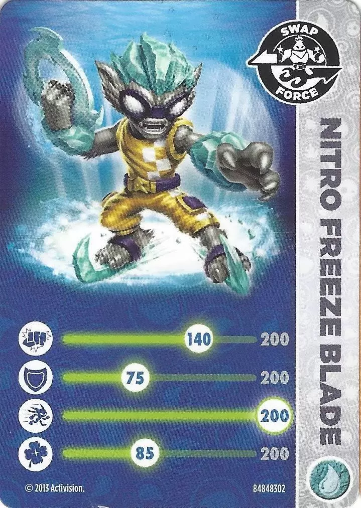 Skylanders Swap-Force Cards - Nitro Freeze Blade